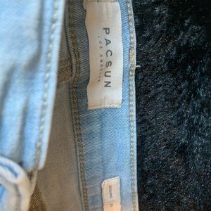 Pacsun light wash ripped jeans size 25